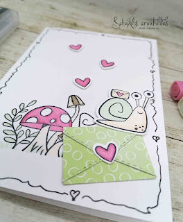 Produktpaket Schneckenpost, Designerpapier SAB Ombree, Blends