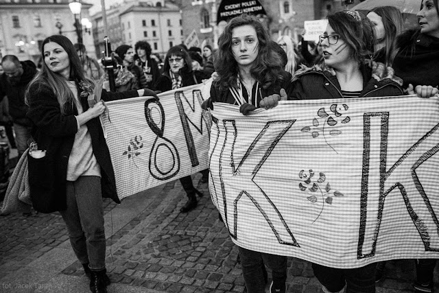 Międzynarodowy Straj Kobiet, Krakow 2017, fot. Jacek Taran