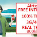 Airtel free 800kb/s trick