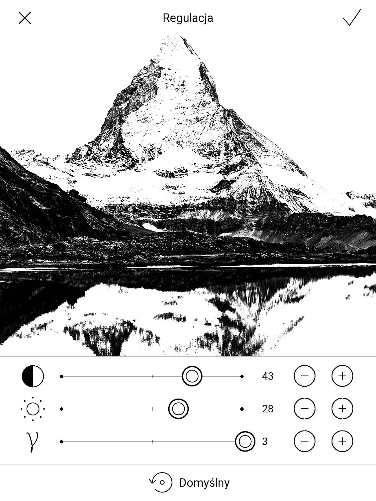 PocketBook InkPad 4 – korekcja kontrastu, nasycenia czerni i bieli