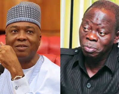 Oshiomhole Mocks Saraki After His political Career Was Buried In Kwara