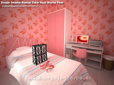  Desain  Interior Kamar  Tidur  Kecil Warna  Pink  Argajogja s 