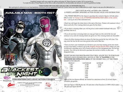 DC Direct x Graphitti Designs WonderCon Exclusive Black Lantern Hal Jordan & White Lantern Sinestro Action Figures Advertisement