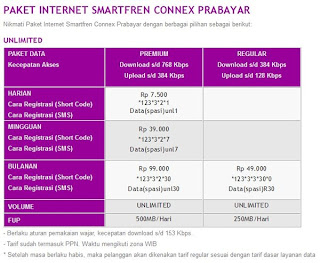  paket sudah terjadi perubahan yang semula paket premium sebulan cuma