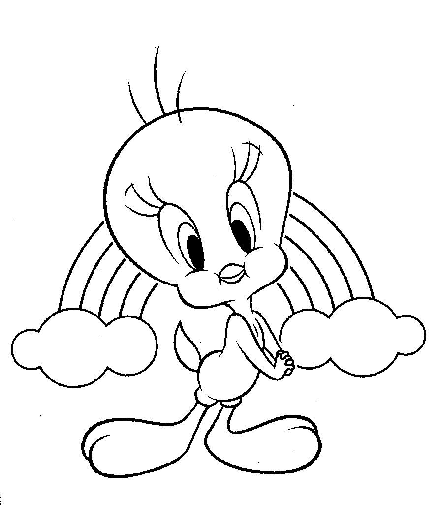 Download Coloring Pages: Tweety Bird free printable coloring pages ...