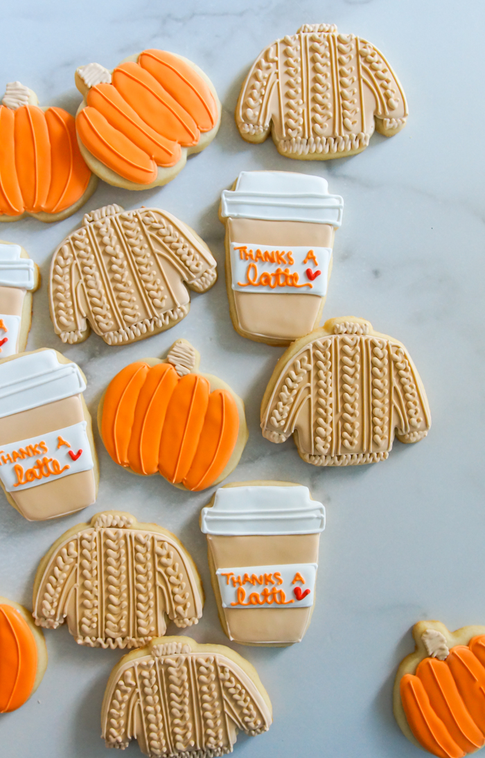 Cozy Fall Sweaters and Lattes Cookie Set