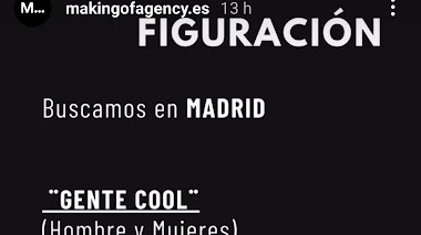 CASTING en MADRID: Se buscan HOMBRES y MUJERES de 25 a 50 años para FIGURACIÓN