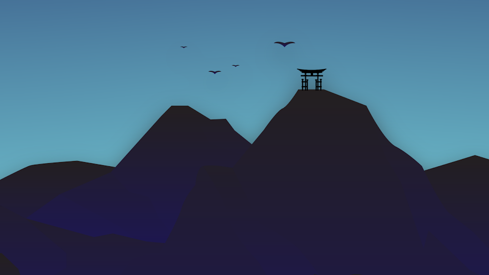 MINIMALIST MOUNTAIN VIEW BACKGROUND