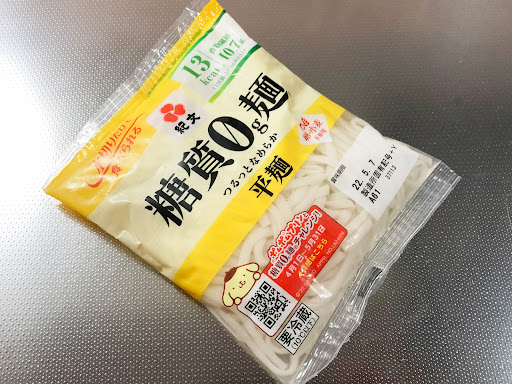 【紀文】糖質0g麺 つるっとなめらか平麺（要冷蔵）