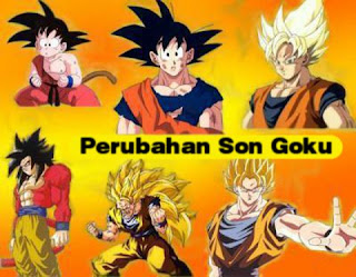 goku, dragon ball, perubahan goku, goku super saiya, super saiya 3, super saiya 4, super saiya jin