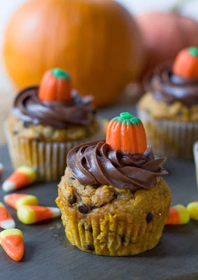 Pumpkin Chocolate Chip Cupcakes