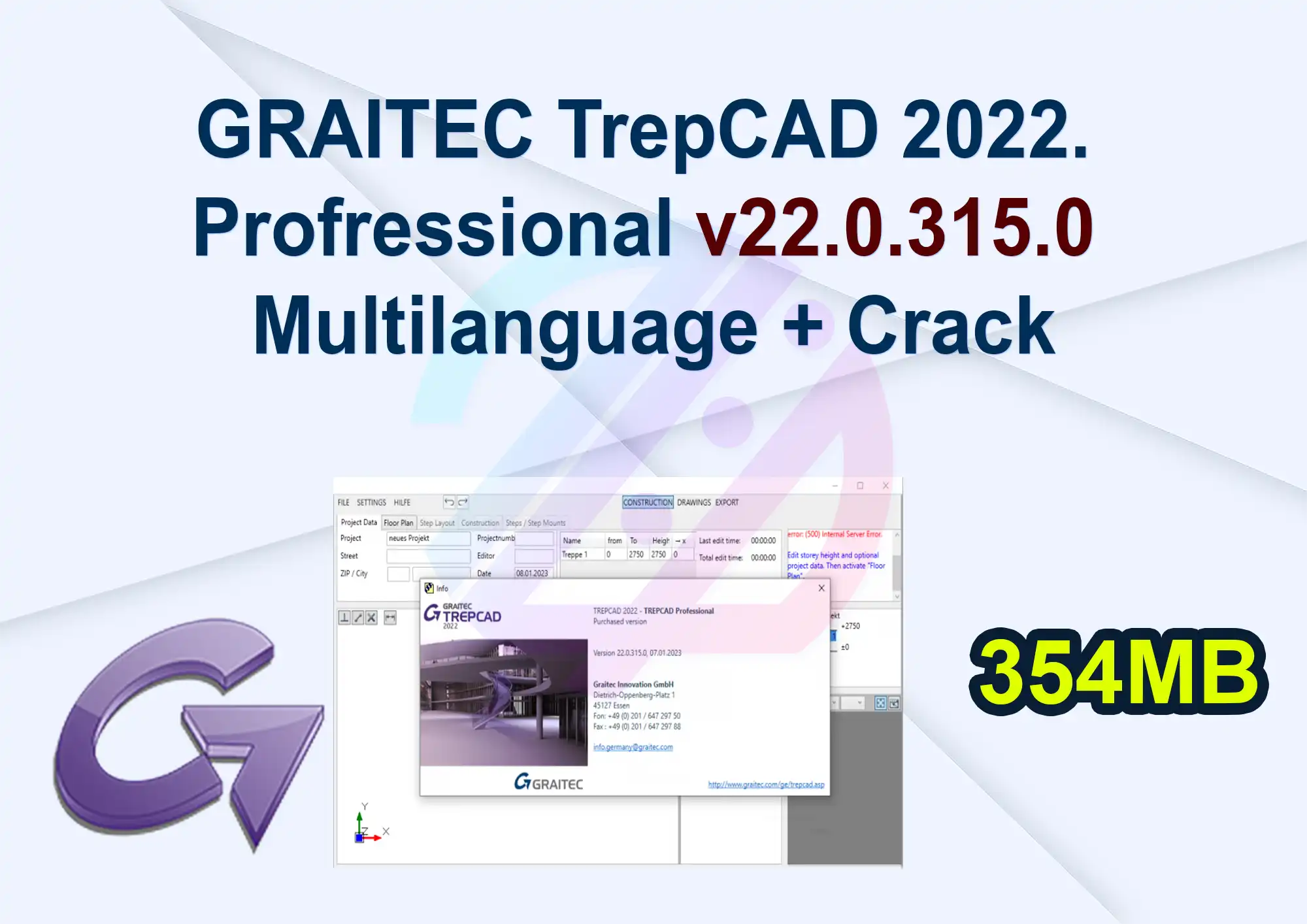 GRAITEC TrepCAD 2022. Profressional v22.0.315.0 Multilanguage + Crack