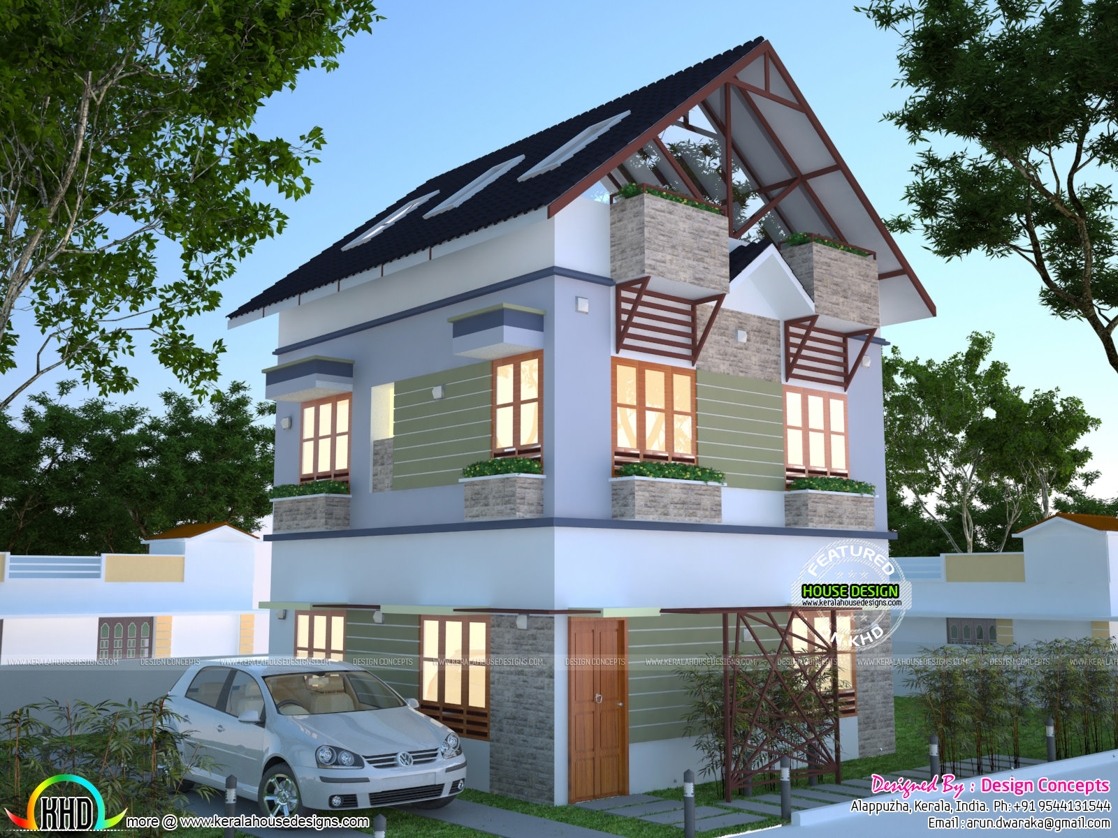  House  plan  for 2 cent  Kerala home  design and floor plans 