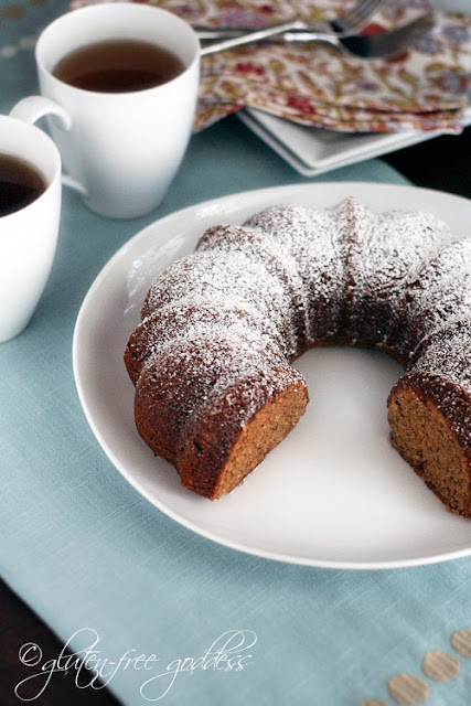 Banana Bundt cake made with almond flour