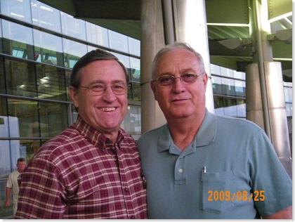 my brother, Jon, and my hubby, Don - the preacher boys at the OKC airport