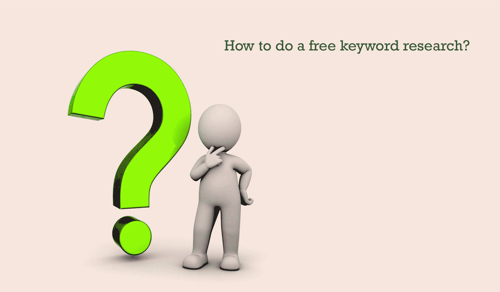 How to do A Free Keyword Research for beginner  