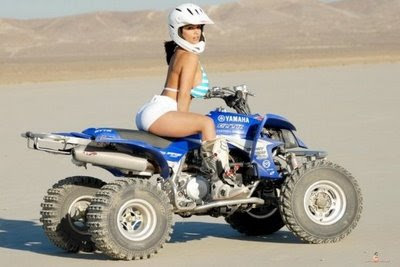 Denise Milani in Extreme Bike Adventure ATV Motorcycle Model Photo Shoot Session