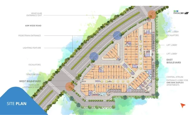 m3m paragon sector 57 site plan