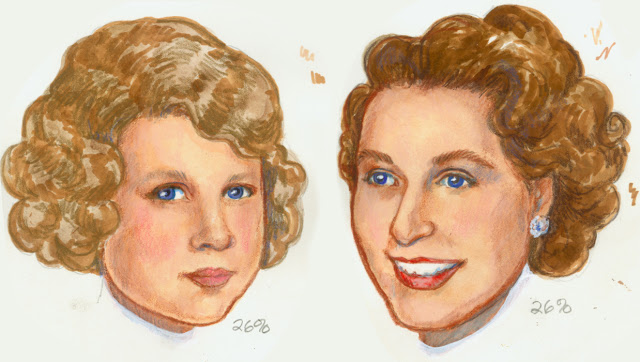 Paper Doll Portraits, Young Princess Elizabeth, Royal Princess Bride