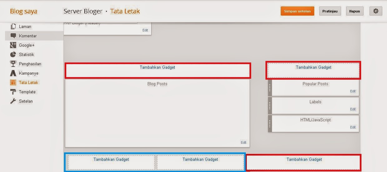 Cara Memasang Widget di Blogspot Valid HTML5