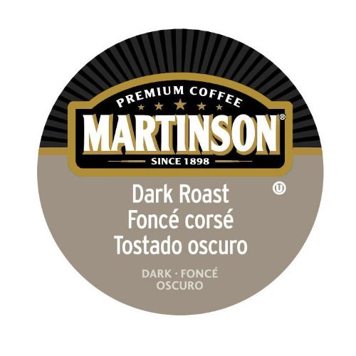 Martinson Coffee Capsules, Dark Roast Package compatible with Keurig K-Cup Brewers, 48 Count