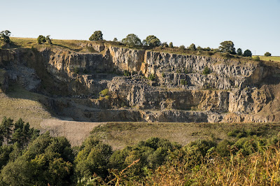 open cast lead mine, old mine workings