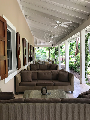 Outdoor seating, Mahogany House in The Bahamas - curiousadventurer.blogspot.com