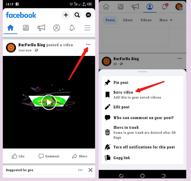 How to save video on Facebook