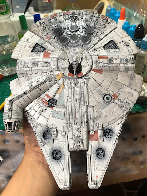 Bandai Millennium Falcon Watercolor Weathering Wash