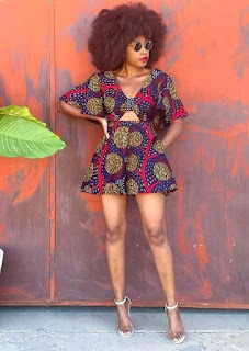 Ankara culotte shorts