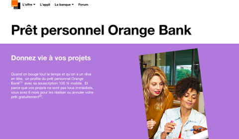 Prêt personnel Orange Bank