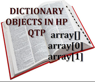 Difference between dictionary and array in QTP