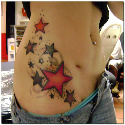 beautiful star tattoo designs for sexy girl Star Tattoo Designs