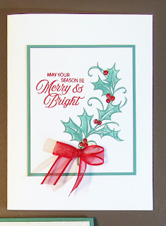 Christmas Cards with Stampin'Up!'s Joyful Holly Stamp Set