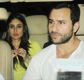 Kareena Kapoor with saif spotted together