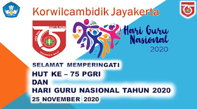 SELAMAT HUT PGRI DAN HARI GURU NASIONAL