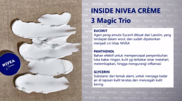 3 kandungan NIVEA Creme