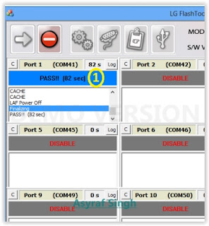 Pass Message on lg flash tool