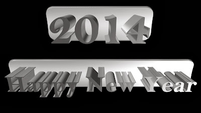 Beautiful 3D Text Style Cards Happy New Year Images 2014 Happy New Year 2014 Wallpapers