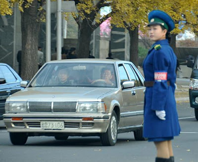 朝鮮女交警 朝鮮平壤女交警