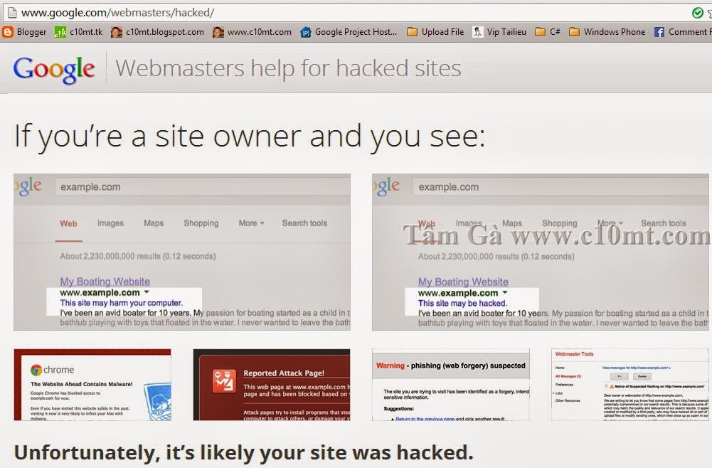 Google Webmasters Hacked