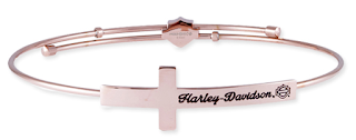 http://www.adventureharley.com/harley-davidson-legend-bangles-bracelet-rose-gold-tone-h-d-cross-bangle-hsb0129