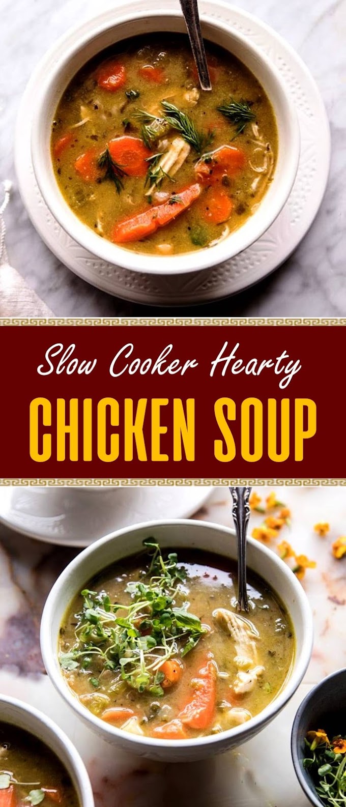 Slow Cooker Hearty Chicken Soup