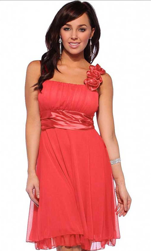 pink evening juniors casual party dresses with sleeves