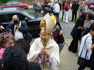 Bishop Serratelli Greeting People