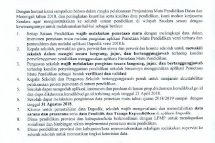 Batas Akhir Pengiriman Data PMP 2018