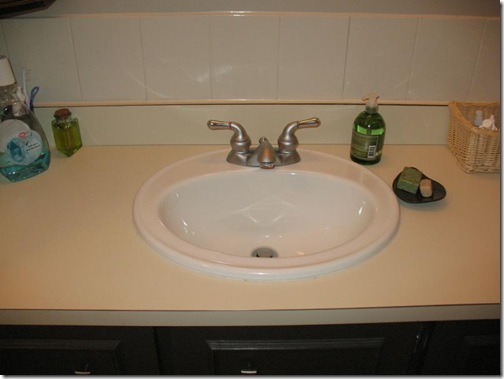 before sink