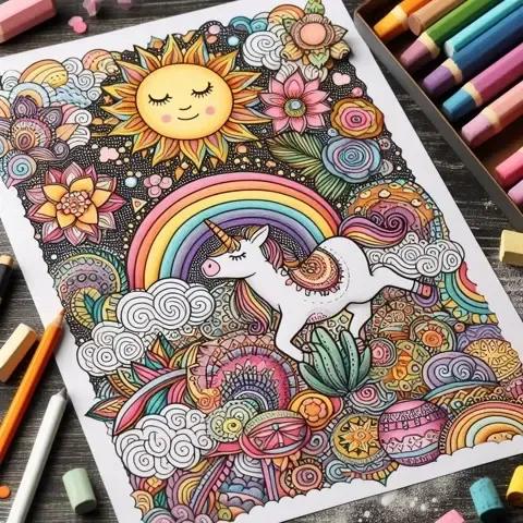 pastels for coloring pages