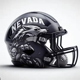 Nevada Wolf Pack Halloween Concept Helmets