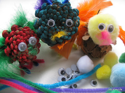 Kids Crafts: Pinecone Creatures